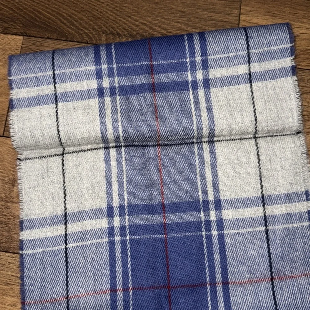 Christian Dior Monsieur 100% Wool Scarf Made In Mexico Nova Check Plaid Vintage